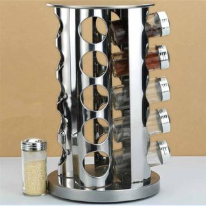 12 Jar Revolving Spice Rack Organizer