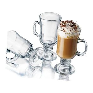 Clear Glass Irish Coffee Mug 6 Set
