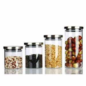 Glass Jars with Lids Urban Green