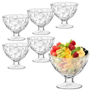 Modern 6pcs Designed Footed Dessert Bowls - TG855D