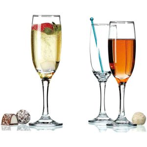 Champagne Flute Glasses Set of 6