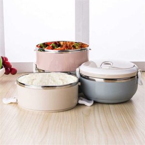 Stackable Stainless Steel Lunch Box/Snack Box