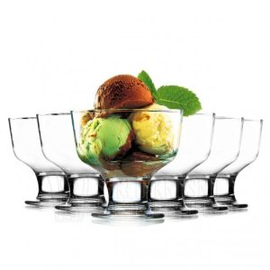 Modern Destina 6pcs Designed Footed Dessert Bowls