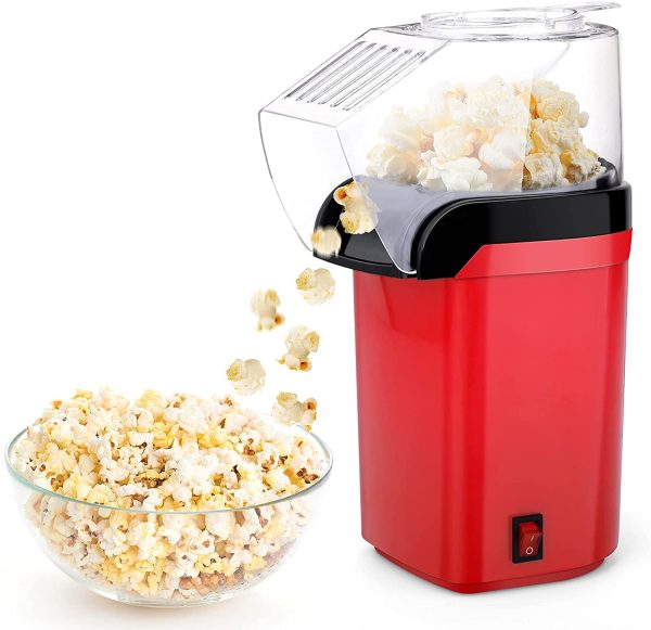 Air Popcorn Popper Maker, Mini Popcorn Machine with 5 Free Bags, Hot
