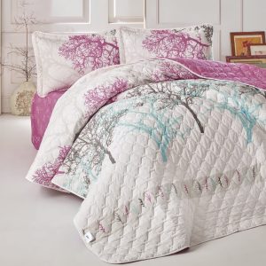 Quilt Set Full/Queen Size(96"x90", White) - Super Soft Lightweight Microfiber Bedspreads, All Seasons Suitable Coverlet for Queen Bed - 3 Pieces(Includes 1 Quilt, 2 Shams)