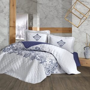 Quilt Set Full/Queen Size(96"x90", White) - Super Soft Lightweight Microfiber Bedspreads, All Seasons Suitable Coverlet for Queen Bed - 3 Pieces(Includes 1 Quilt, 2 Shams)