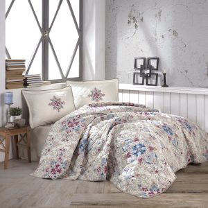 Quilt Set Full/Queen Size(96"x90", White) - Super Soft Lightweight Microfiber Bedspreads, All Seasons Suitable Coverlet for Queen Bed - 3 Pieces(Includes 1 Quilt, 2 Shams)
