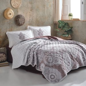 Quilt Set Full/Queen Size(96"x90", White) - Super Soft Lightweight Microfiber Bedspreads, All Seasons Suitable Coverlet for Queen Bed - 3 Pieces(Includes 1 Quilt, 2 Shams)