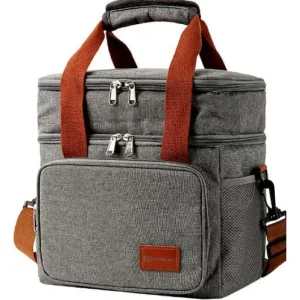 Cooler lunch bag Oxford Fabric Single Layer Thickened Portable Shoulder & Hand & Crossbody Solid Color Simple Thermal Bag For Outdoor Working, Studying, Picnic, Large Capacity Thermal Lunch Box Holde