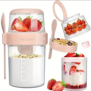 Cereal and yogurt cup set